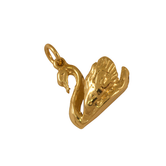 9ct Gold Swan Charm