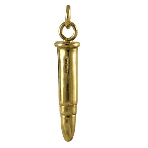 9ct Gold Bullet Charm