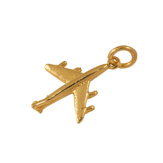 9ct Gold Plane Charm