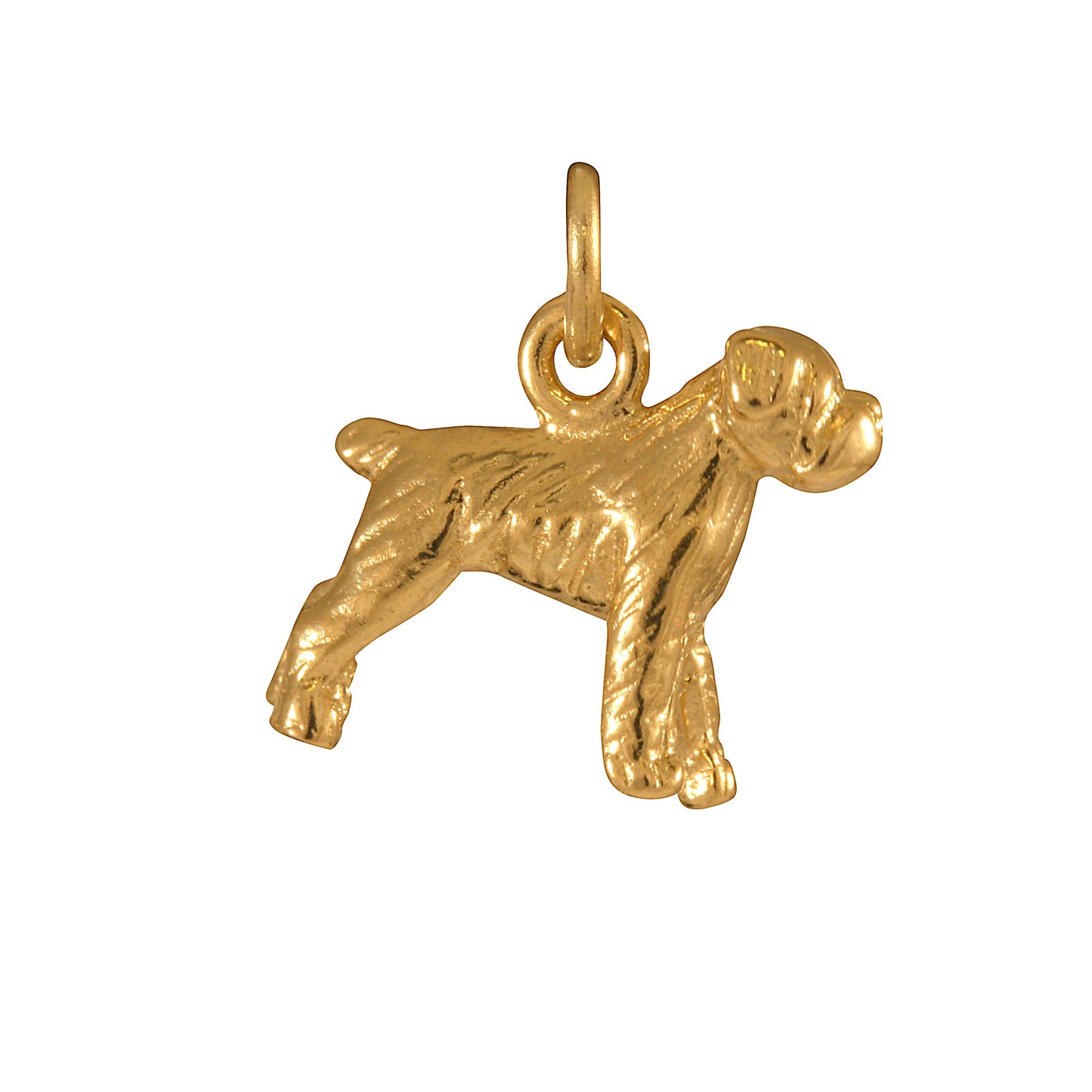 9ct Gold Terrier Boxer Charm