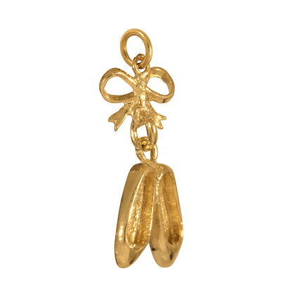 9ct Gold Ballet Shoes Charm