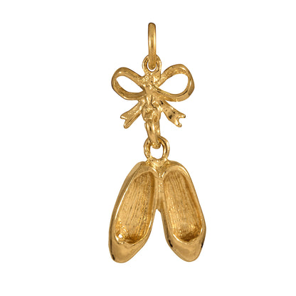 9ct Gold Ballet Shoes Charm