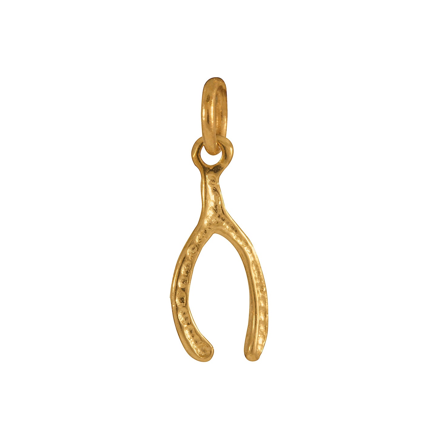 9ct Gold Wishbone Charm