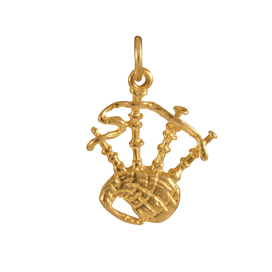 9ct Gold Bagpipes Charm