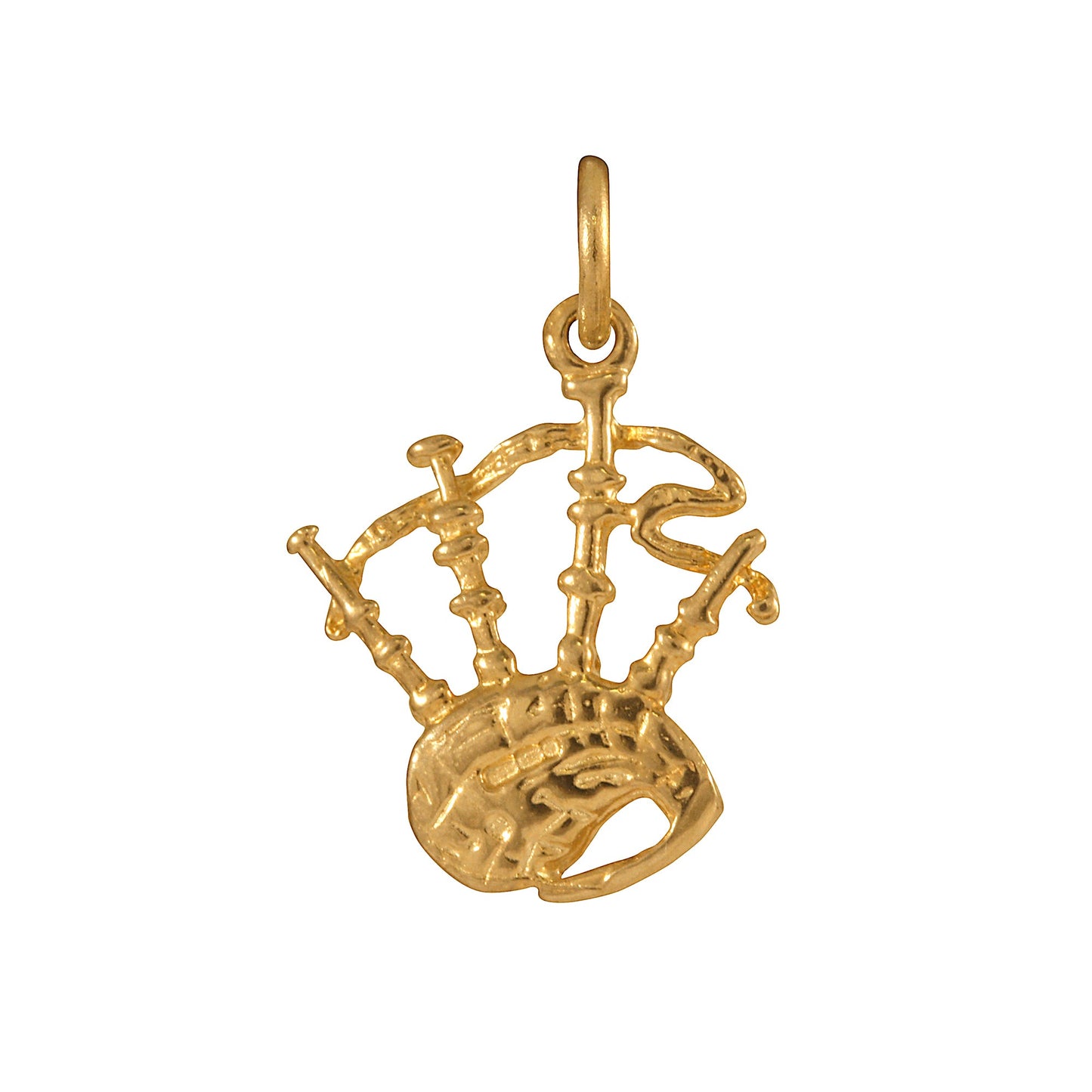 9ct Gold Bagpipes Charm