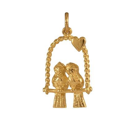 9ct Gold Love Birds Charms