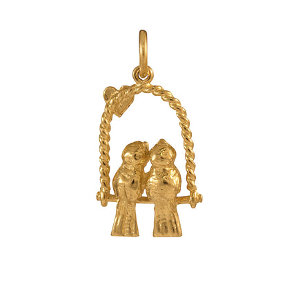 9ct Gold Love Birds Charms
