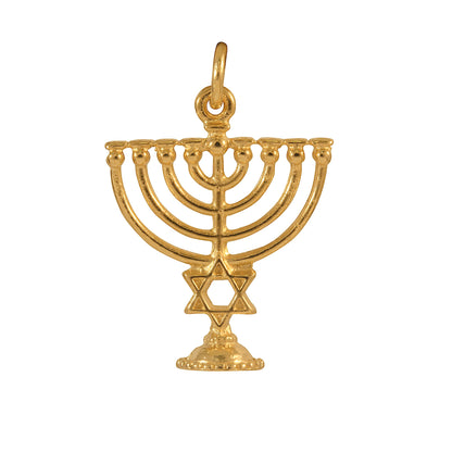 9ct Gold Menorah Charm