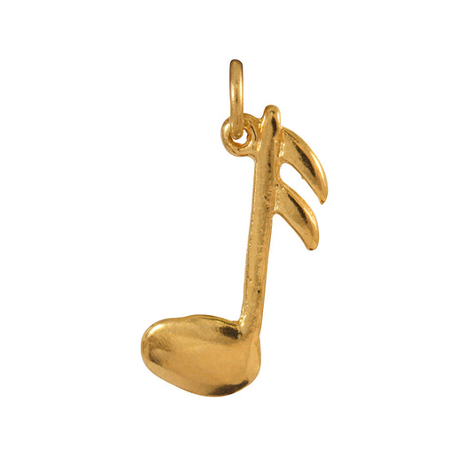 9ct Gold Single Semi Quaver Charm