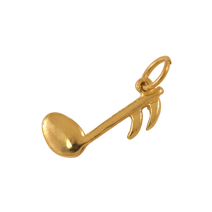 9ct Gold Single Semi Quaver Charm