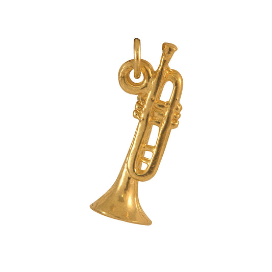 9ct Gold Trumpet Charm
