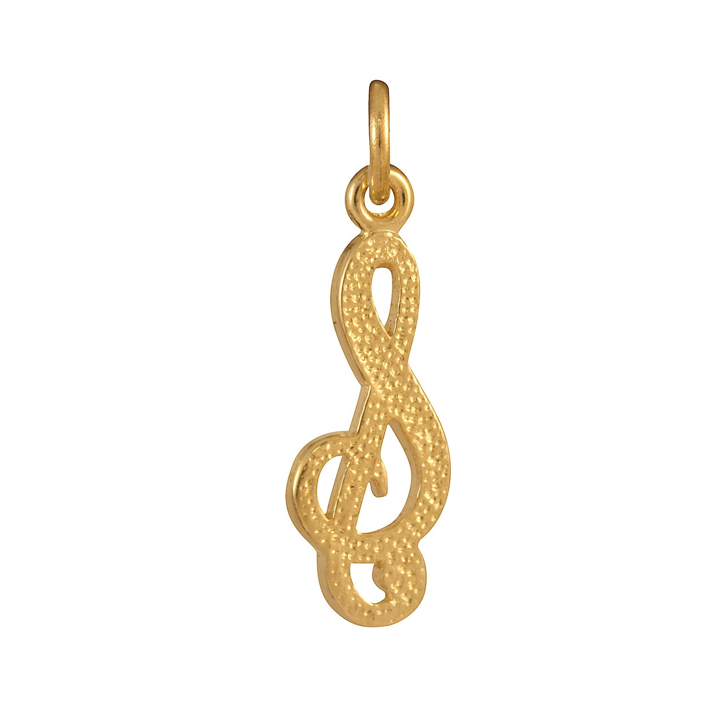 9ct Gold Treble Clef Music Charm