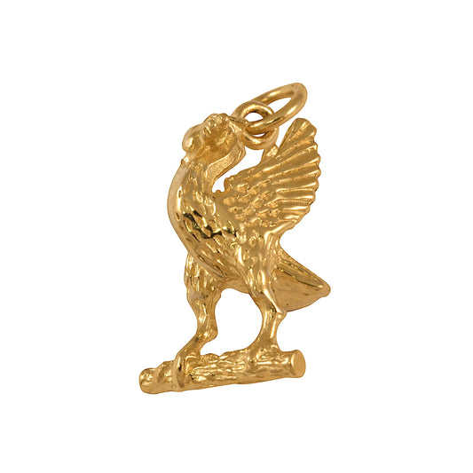 9ct Gold Liver Bird Charm