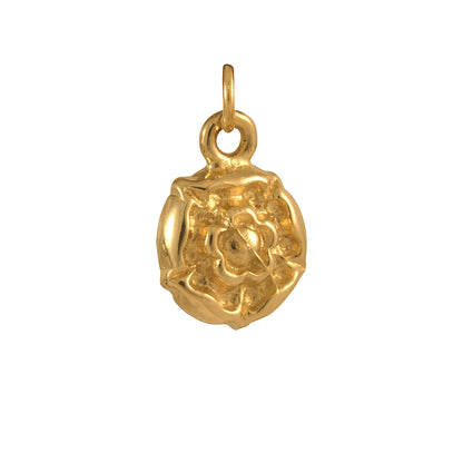 9ct Gold York Rose Charm
