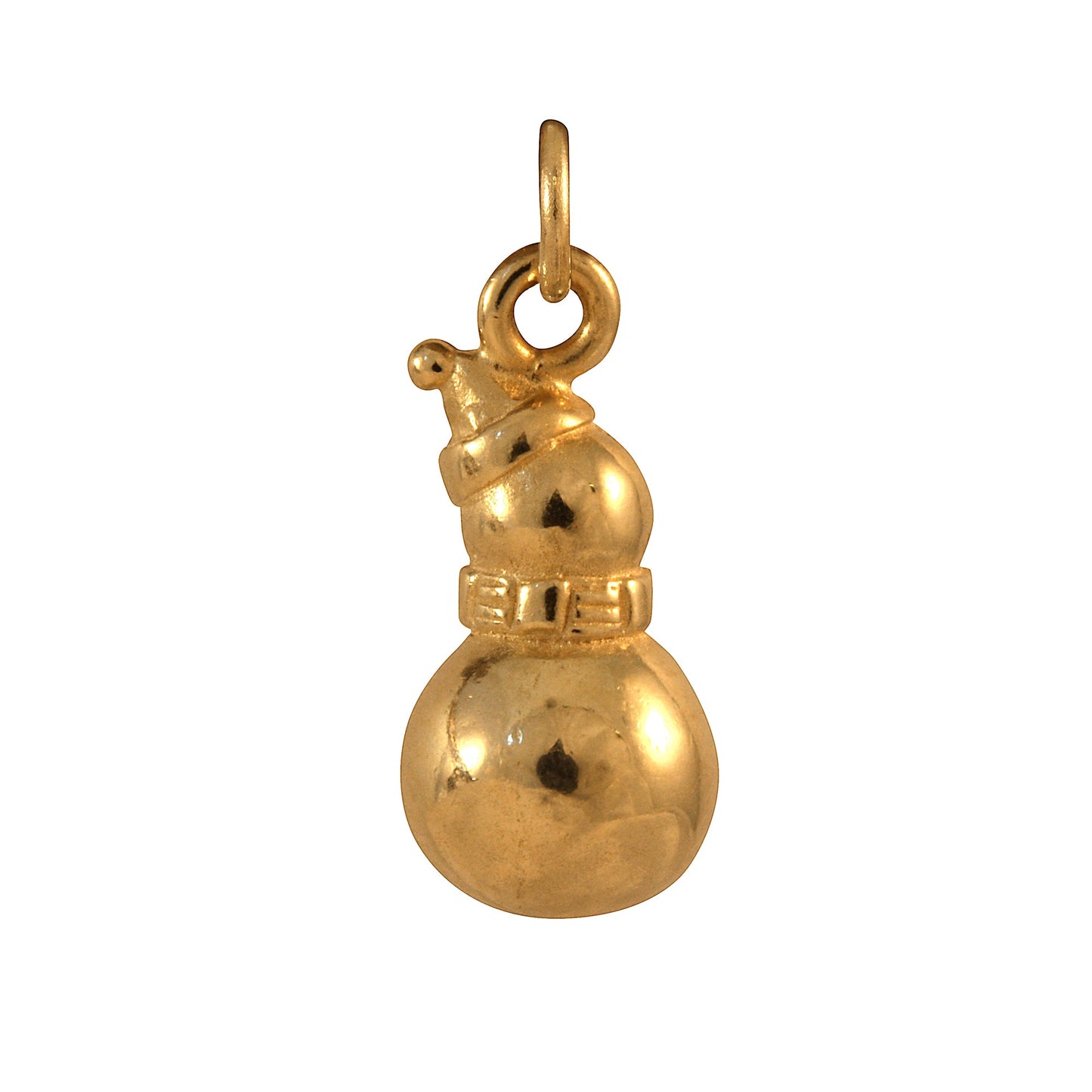 9ct Gold Snowman Charm