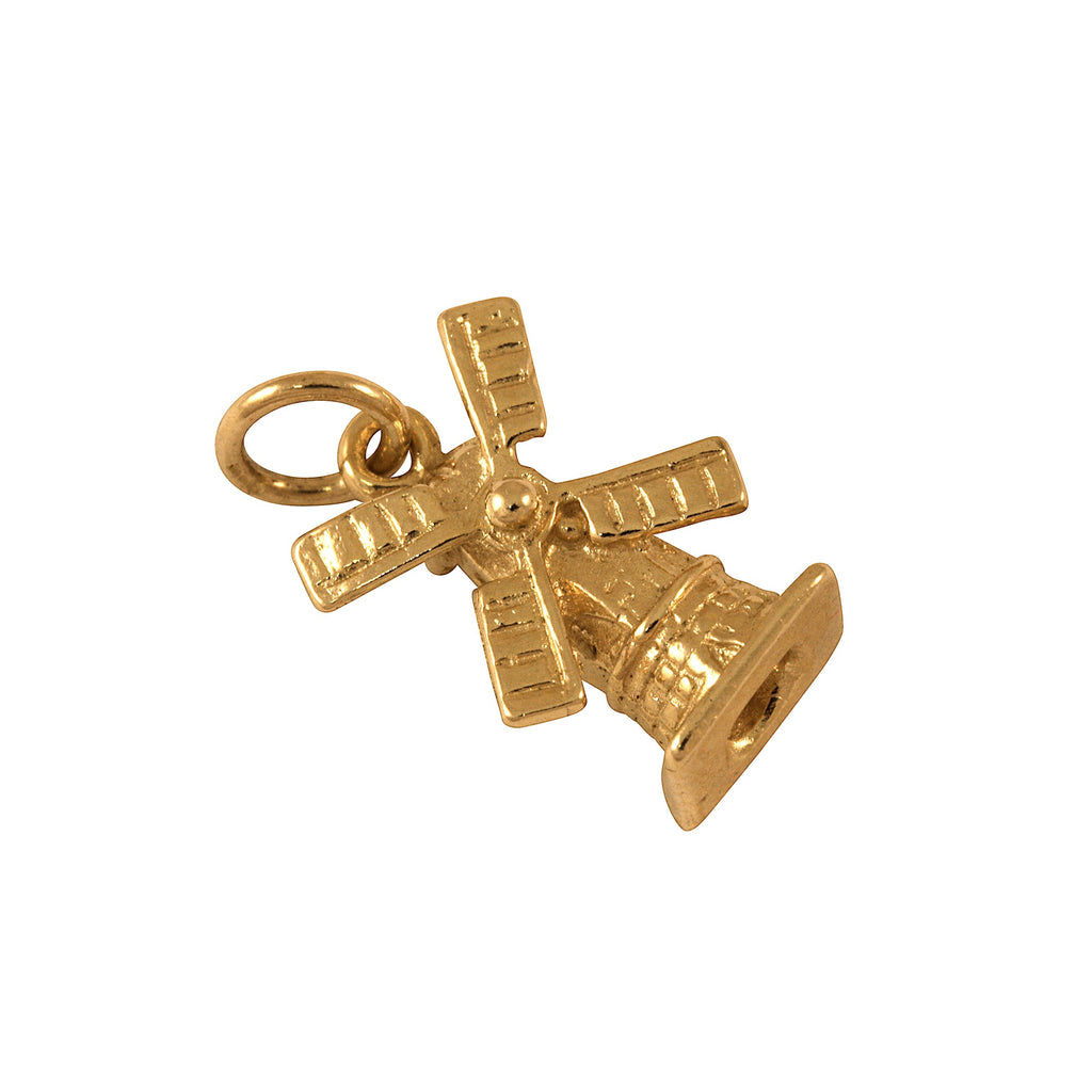9ct gold windmill charm