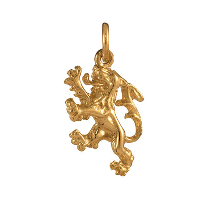 9ct Gold Rampant Lion Charm