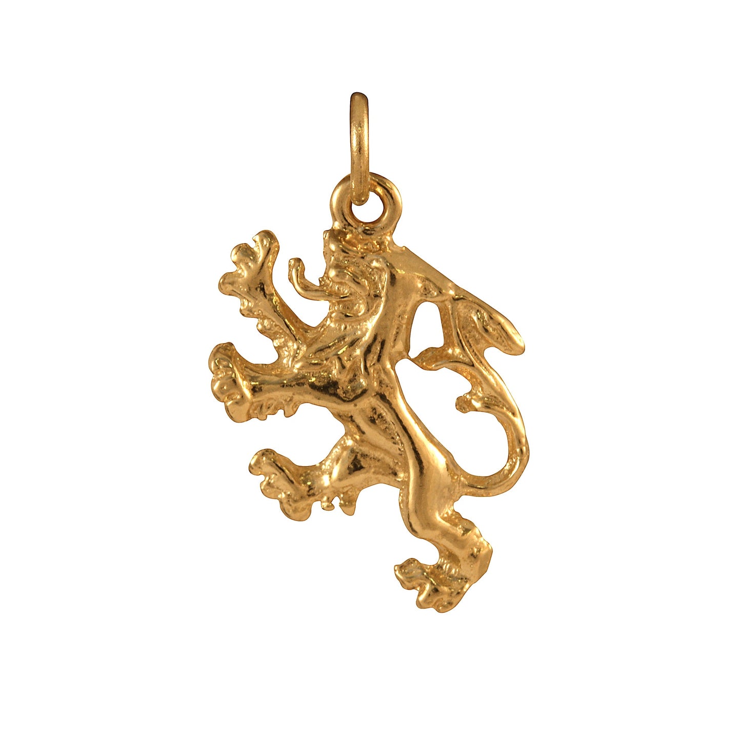 9ct Gold Rampant Lion Charm