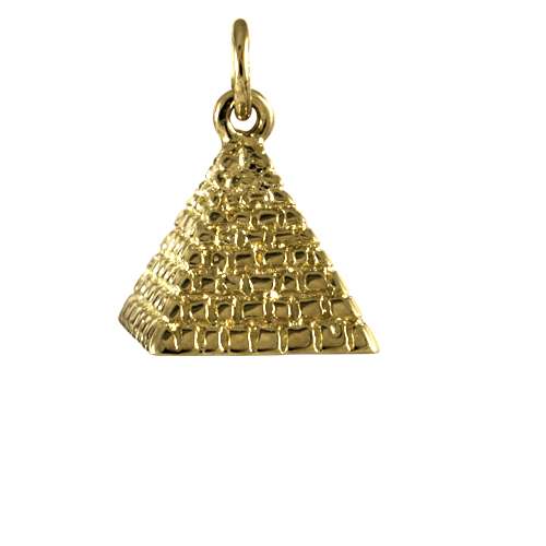 9ct Gold Pyramid Charm