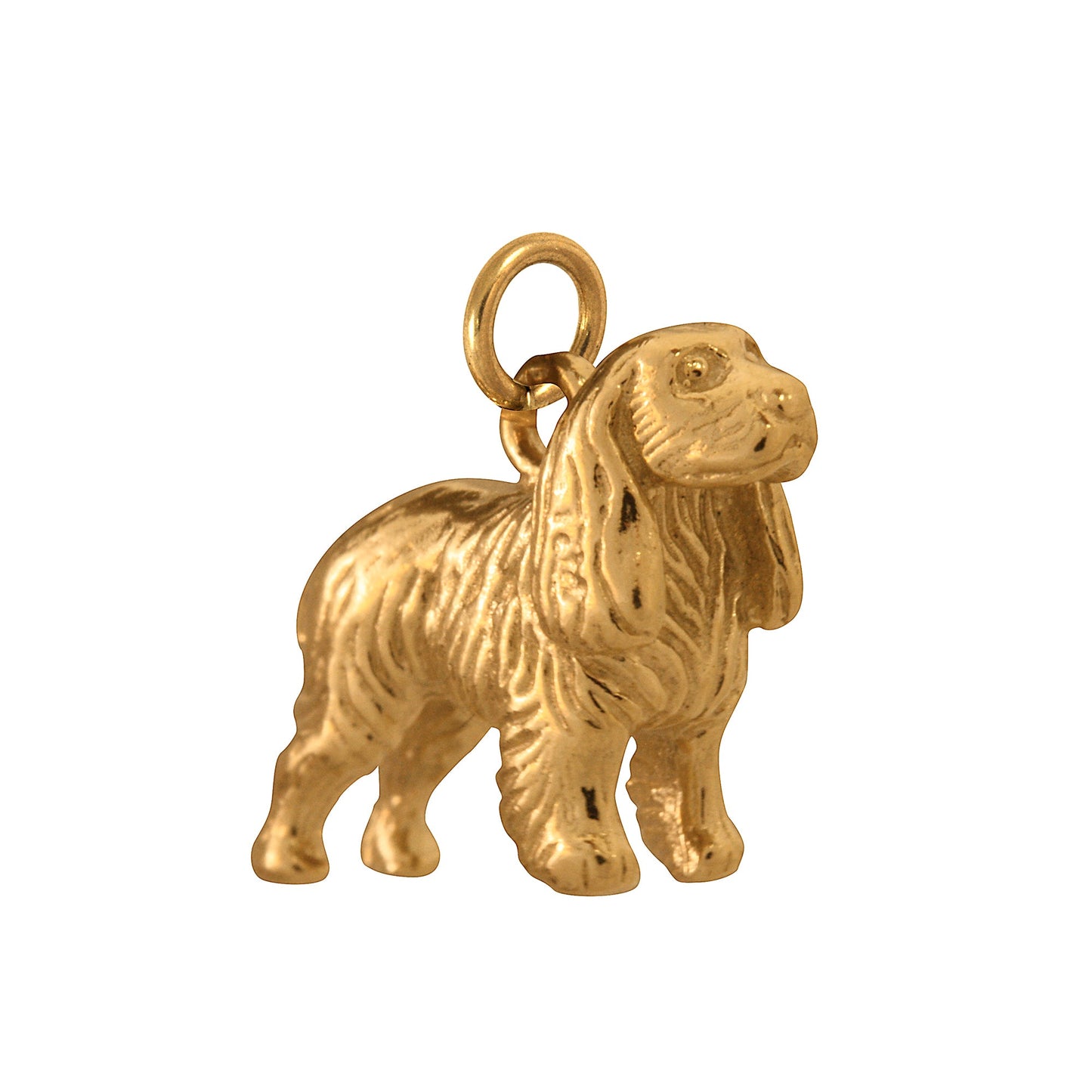 9ct Gold Spaniel Charm