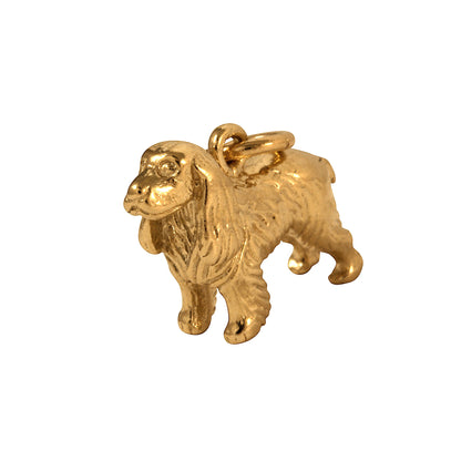 9ct Gold Spaniel Charm