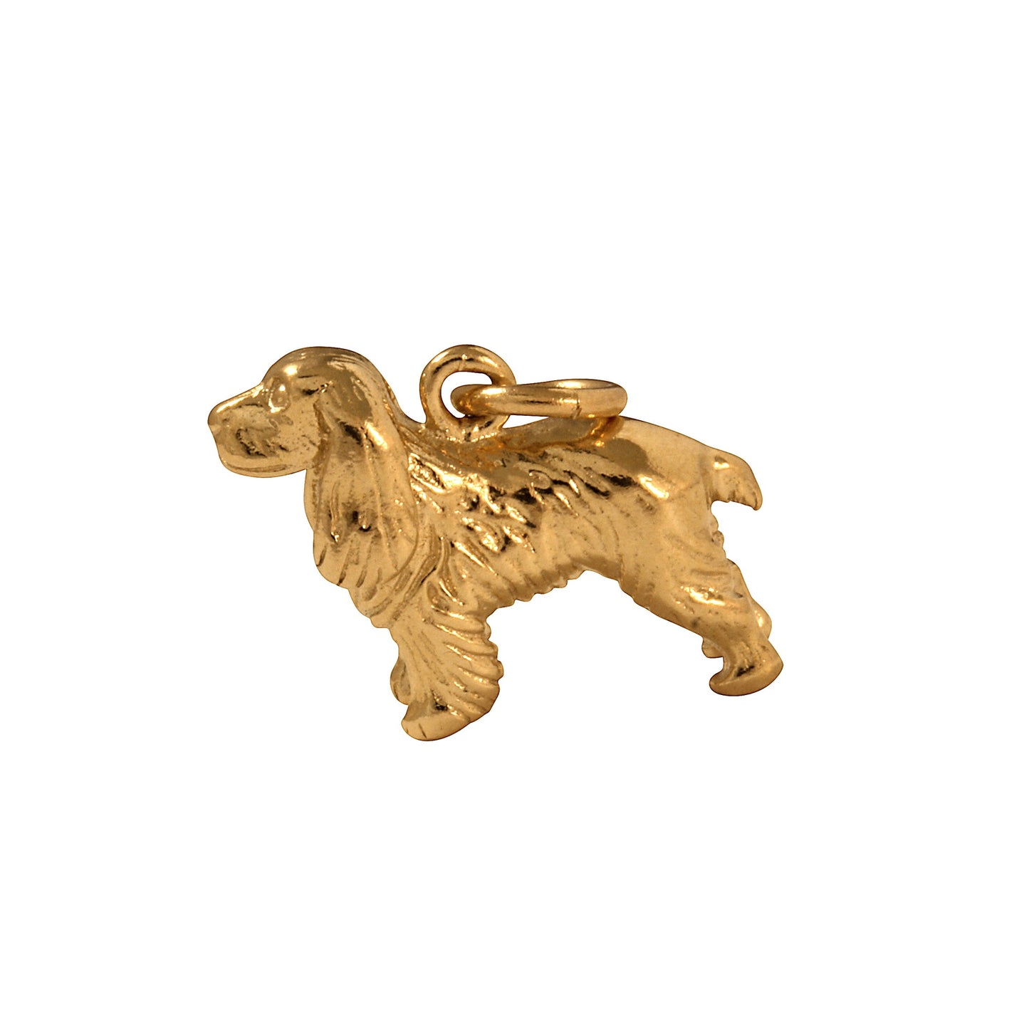 9ct Gold Spaniel Charm