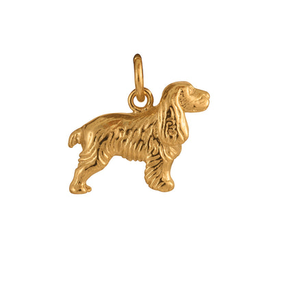 9ct Gold Spaniel Charm
