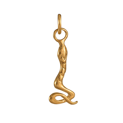9ct Gold Snake Charm