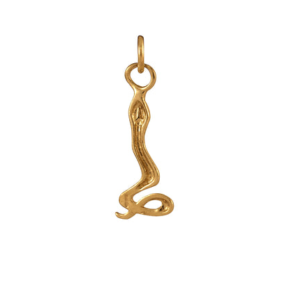 9ct Gold Snake Charm