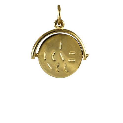 9ct Gold Love You Spinner Charm