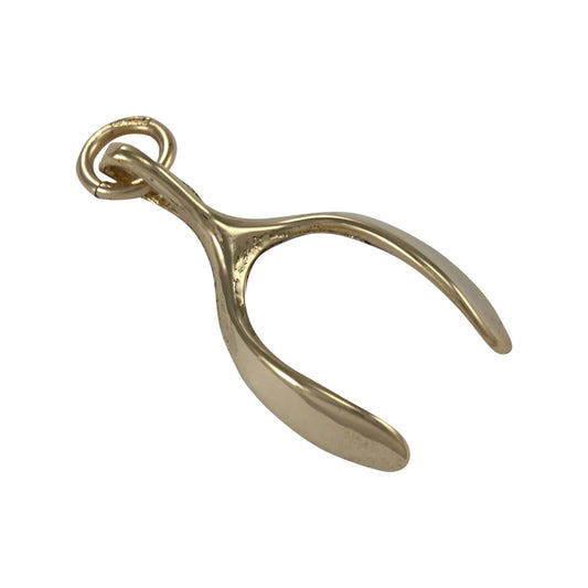 9ct Gold Wishbone Charm