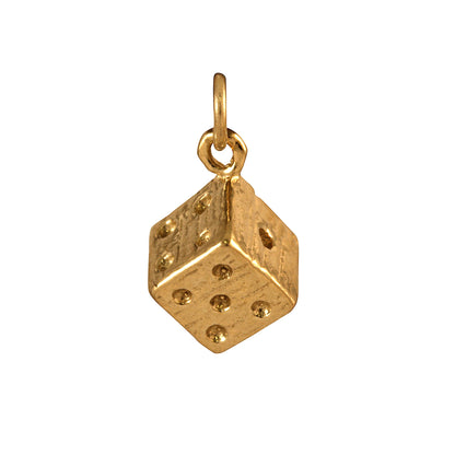 9ct Gold Dice Cube Charm
