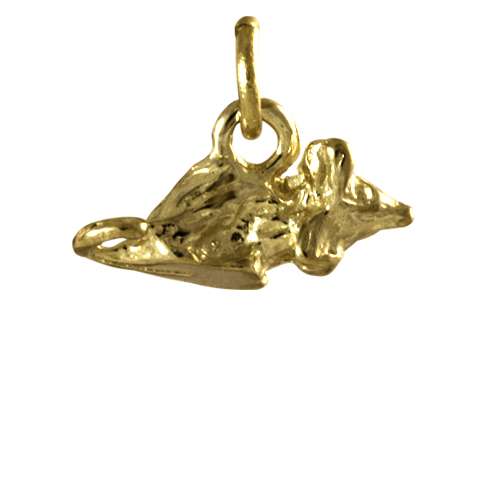9ct Gold Small Mouse Charm