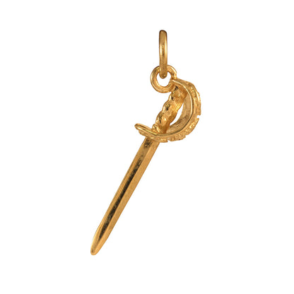 9ct Gold Sword Charm
