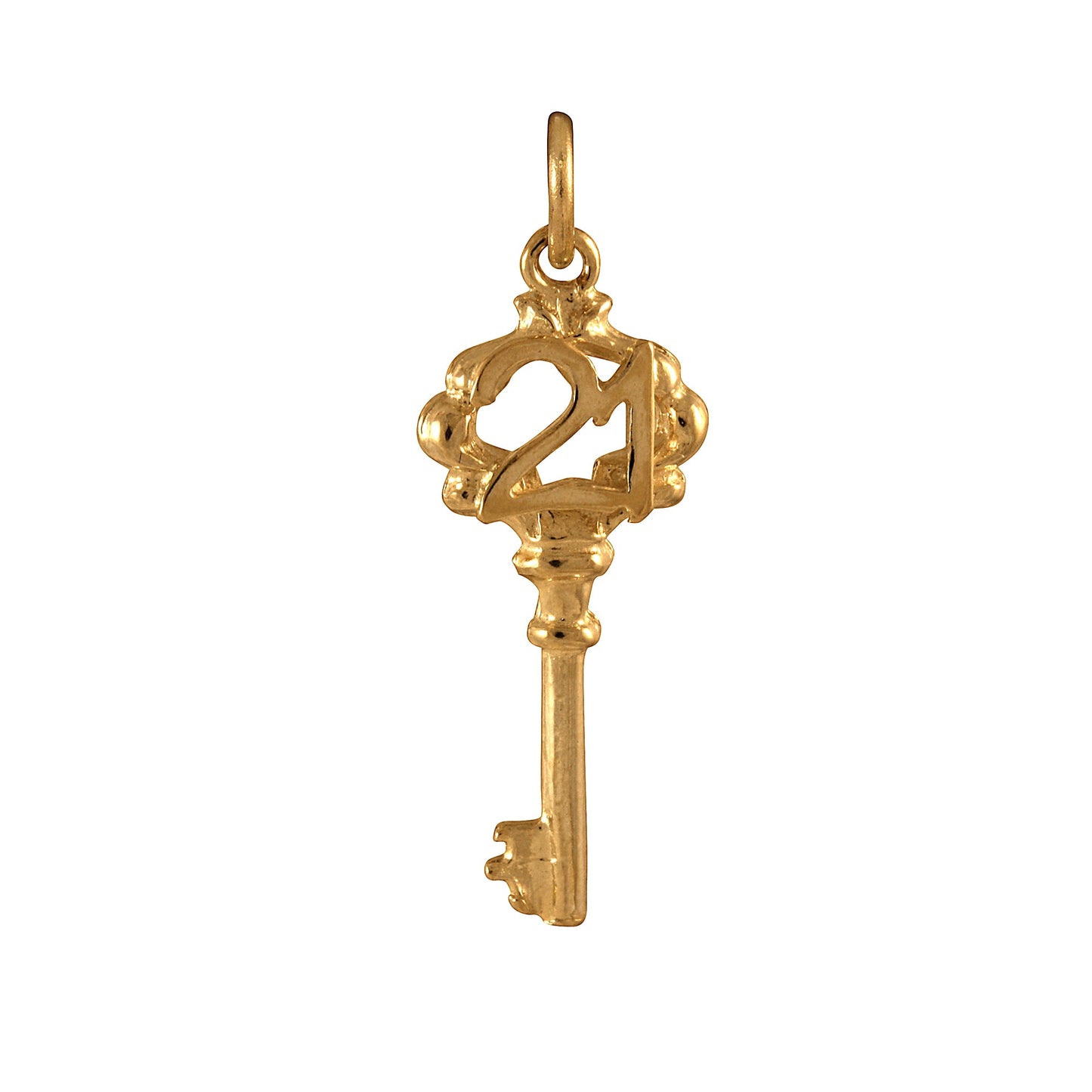 9ct Gold 21st Birthday Key Charm