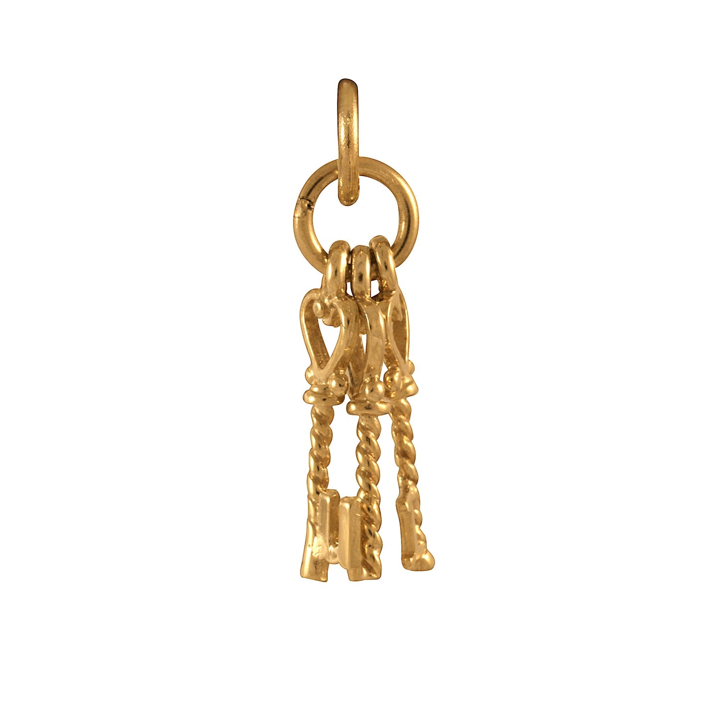 9ct Gold 'I Love U Keys' Charm