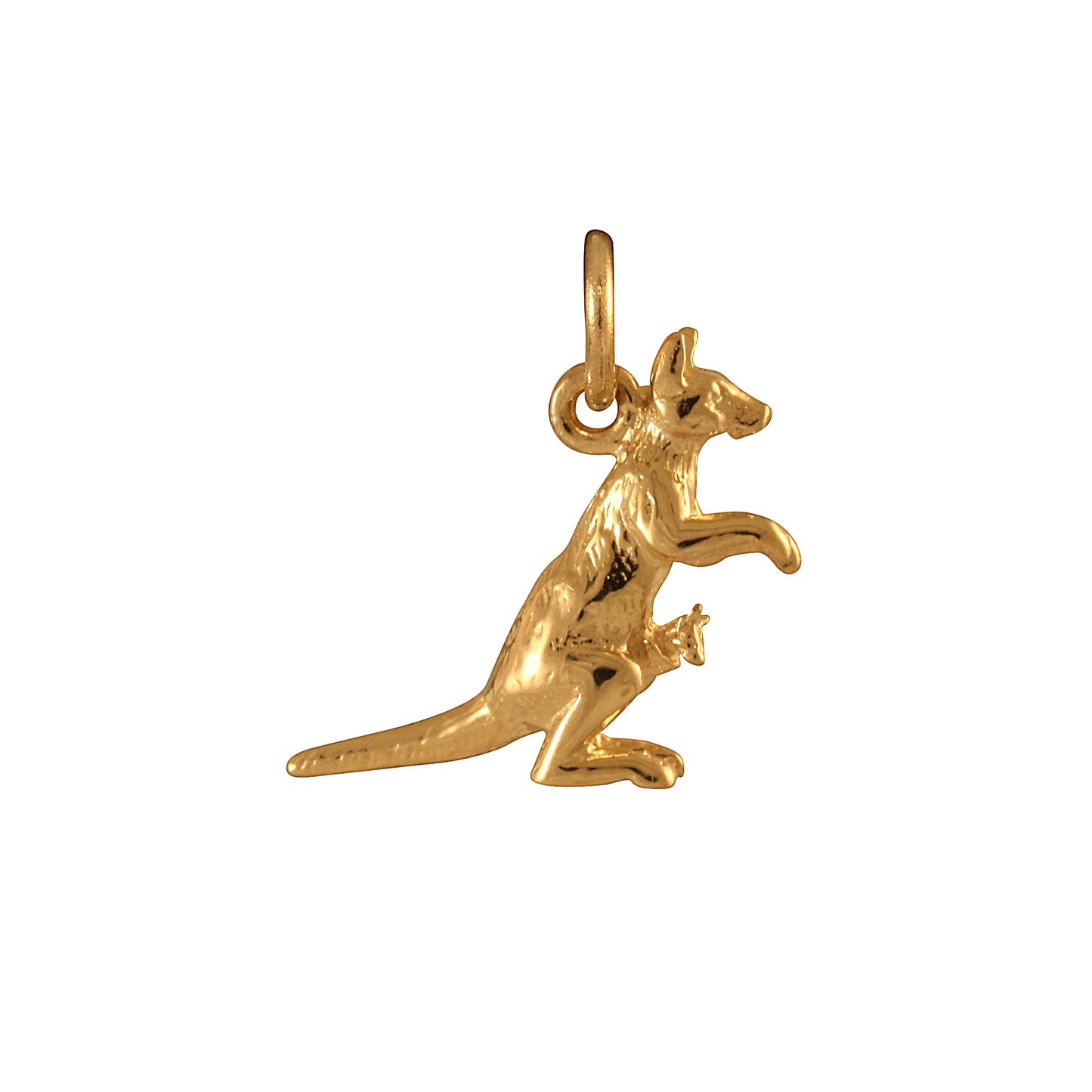 9ct Gold Kangaroo with Joey Charm