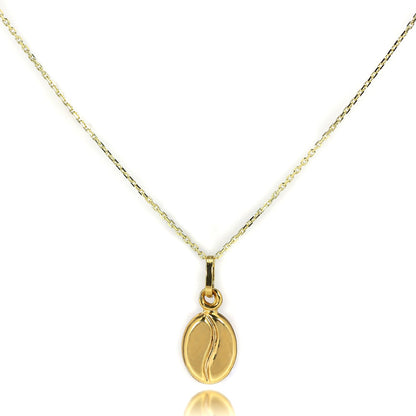 9ct Gold Coffee Bean Necklace