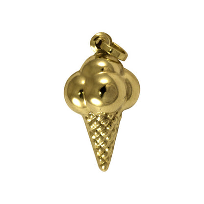 9ct Gold Ice Cream Cone Charm