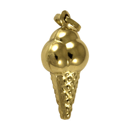 9ct Gold Ice Cream Cone Charm