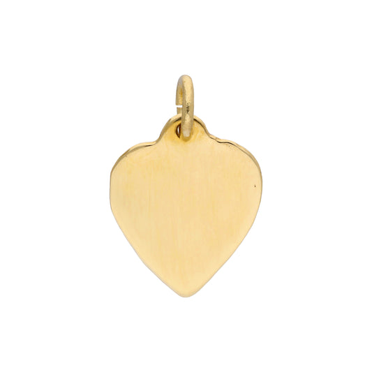 9ct Gold Small Engravable Heart Pendant