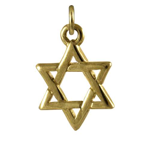 9ct Gold Star of David Charm