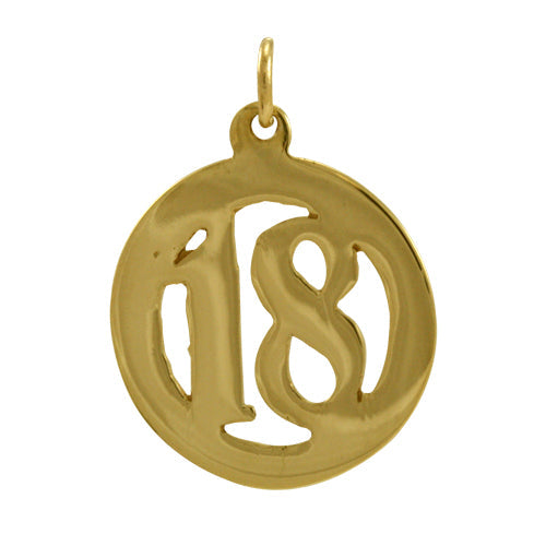 9ct Gold 18th Birthday Charm