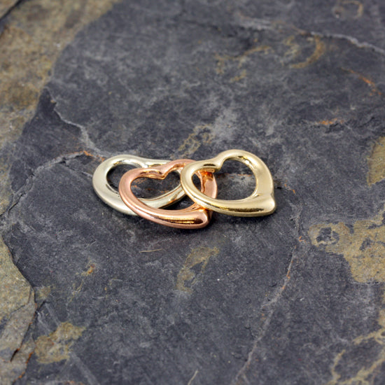 9ct Gold Floating Heart Charm