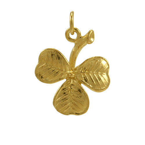 9ct Gold Shamrock Charm | Sayers London