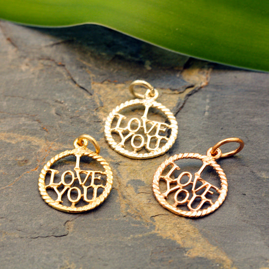 9ct Gold I love You Charm