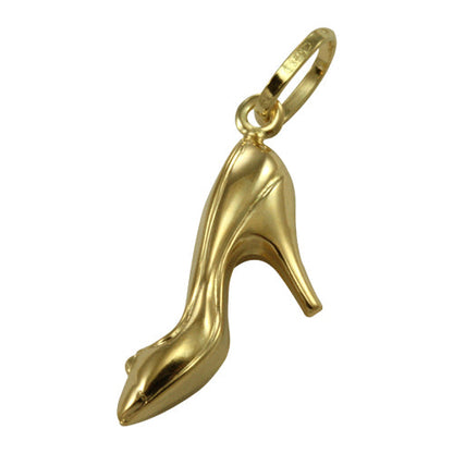 9ct Hollow Gold High Heel Shoe Charm