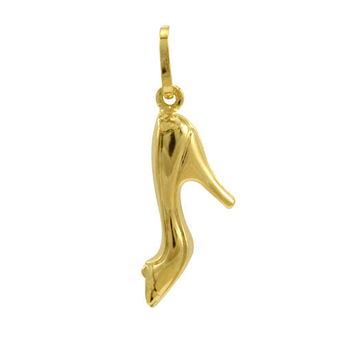 9ct Hollow Gold High Heel Shoe Charm