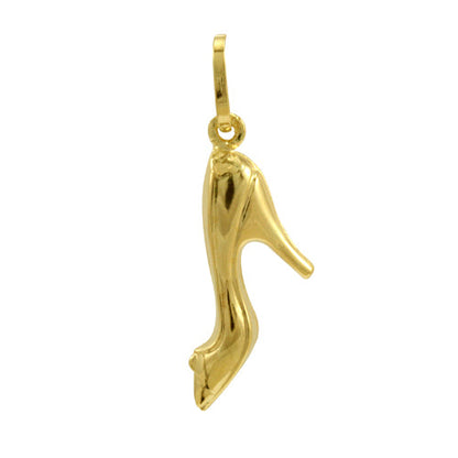 9ct Hollow Gold High Heel Shoe Charm