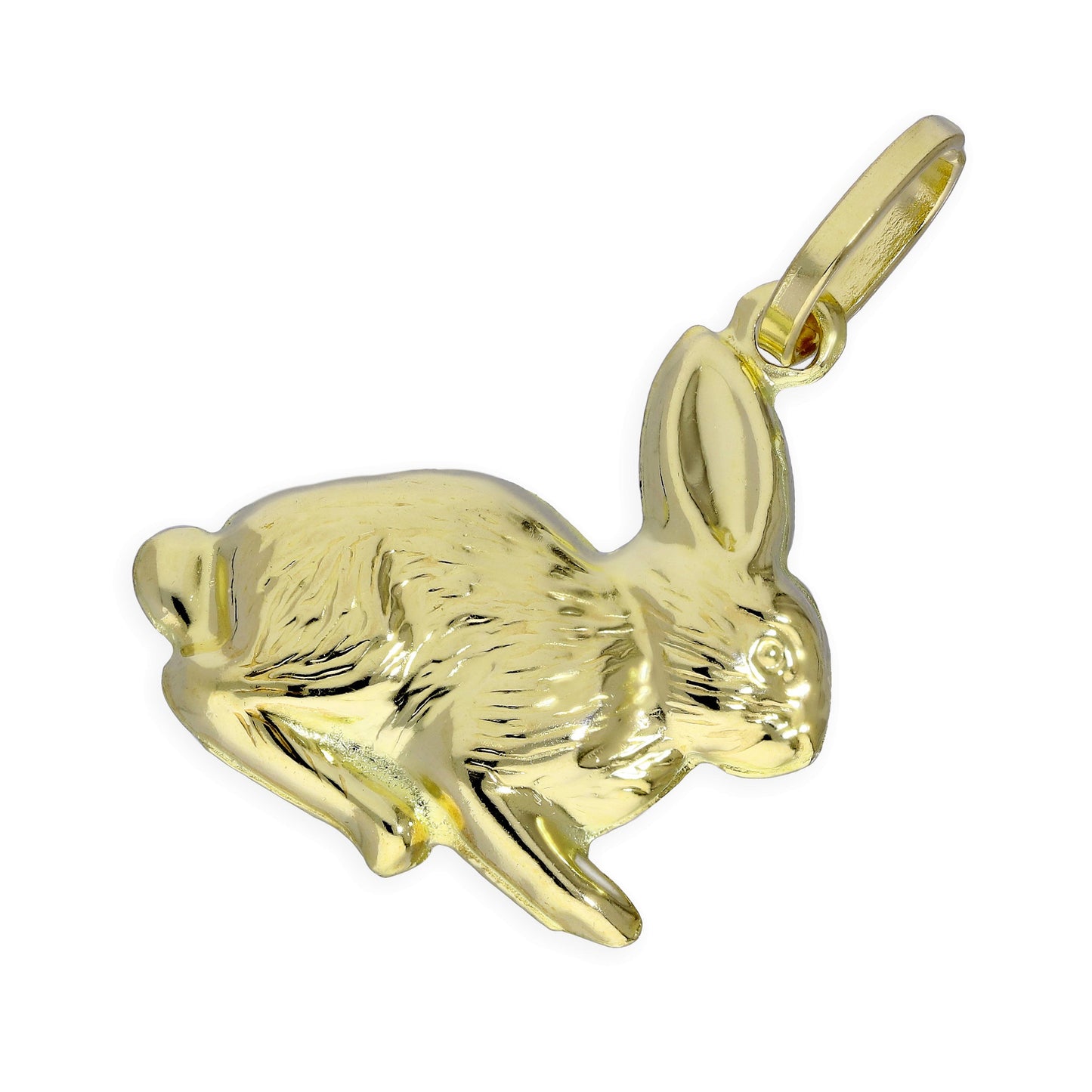 9ct Hollow Gold Rabbit Charm